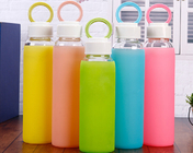 Pure Colorful Silicone Bottle Sleeve High Elasticity With Compression Molding